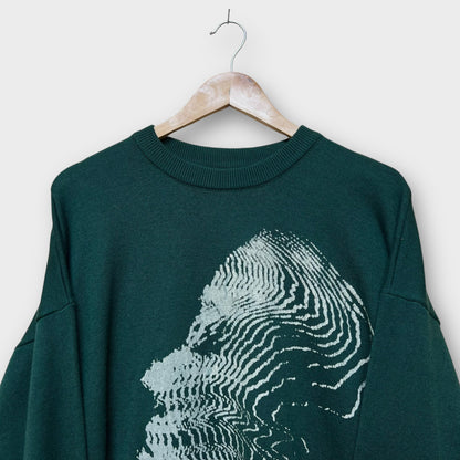 Pull marque indé vert - M