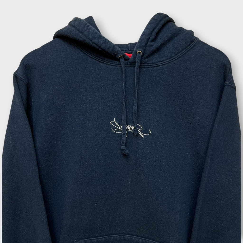 Hoodie Supreme bleu marine - L