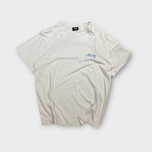 T-shirt Stussy Blanc logo "designs" - M