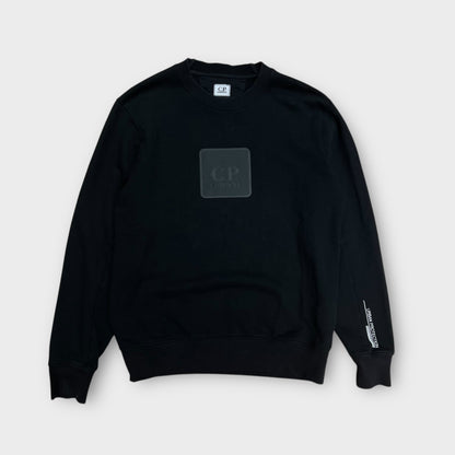Sweat CP Company noir front logo - S