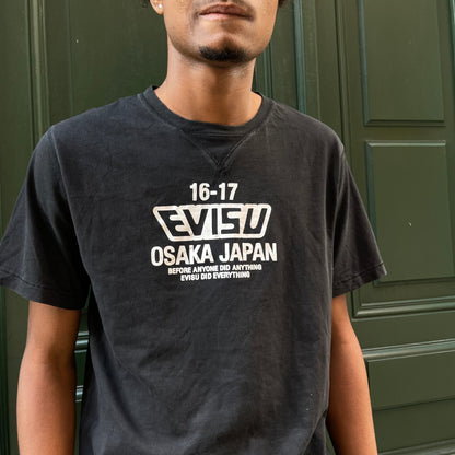 Evisu Osaka Japan black t-shirt - XXL