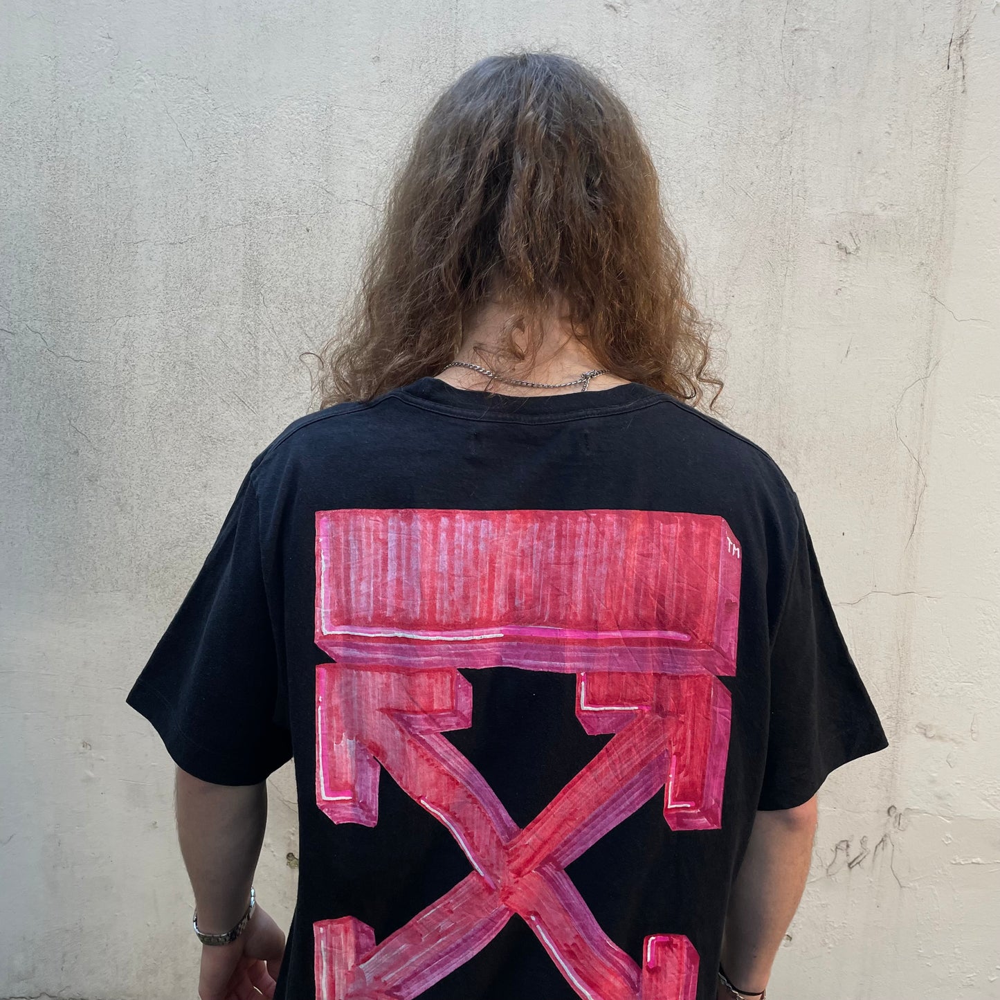 T-shirt Off White Back Arrows Sketch noir - XL