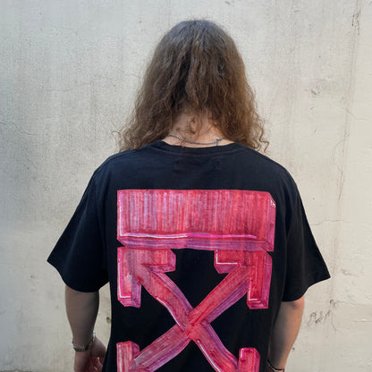 T-shirt Off White Back Arrows Sketch noir - XL