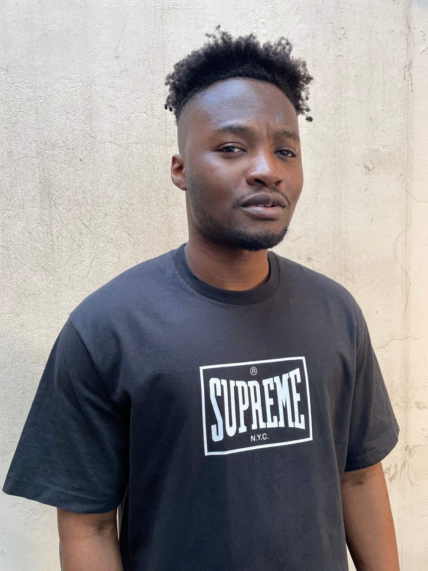 T-shirt Supreme Warm Up noir - L