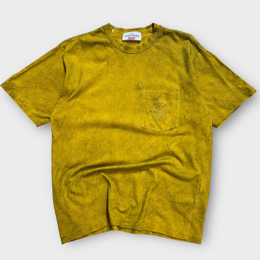 T-Shirt Stone Island X Supreme Jaune - S