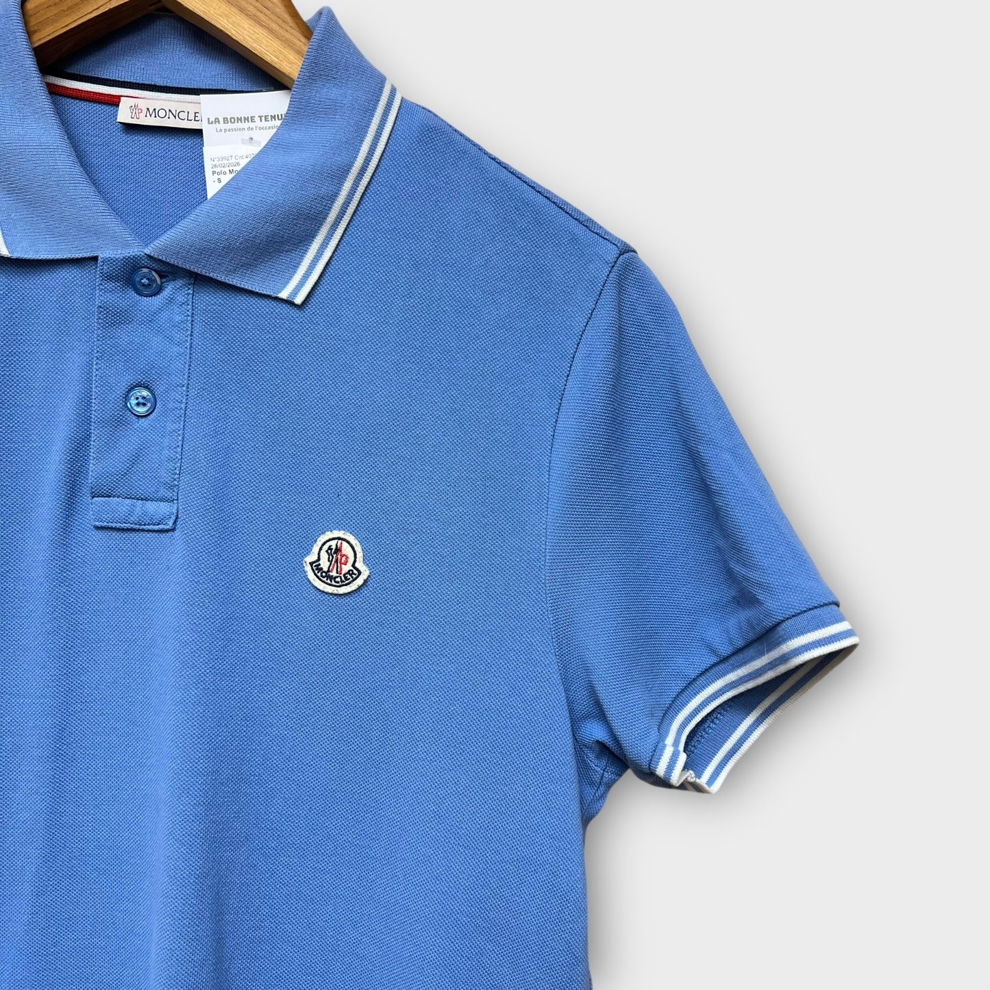 Polo Moncler Bleu Ciel - S