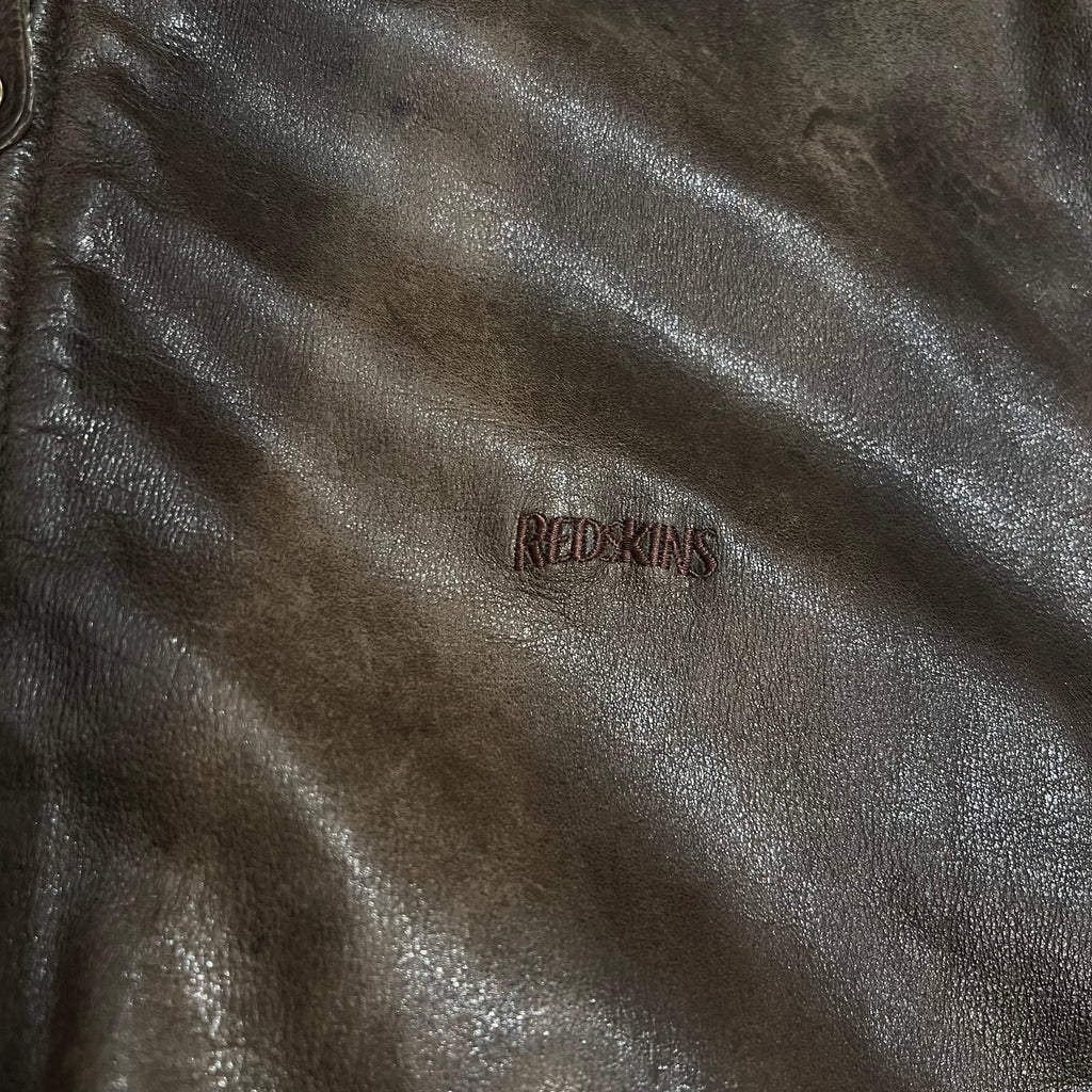 Veste En Cuir Redskins Marron - XL