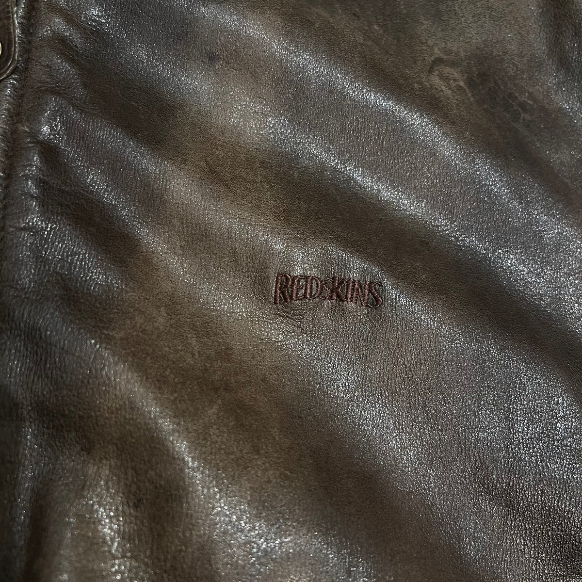 Veste En Cuir Redskins Marron - XL