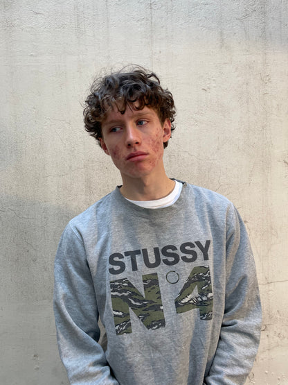 Sweat Stussy N°4 Gris - L