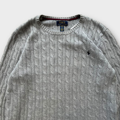 Sweat Torsadé Ralph Lauren Gris - L