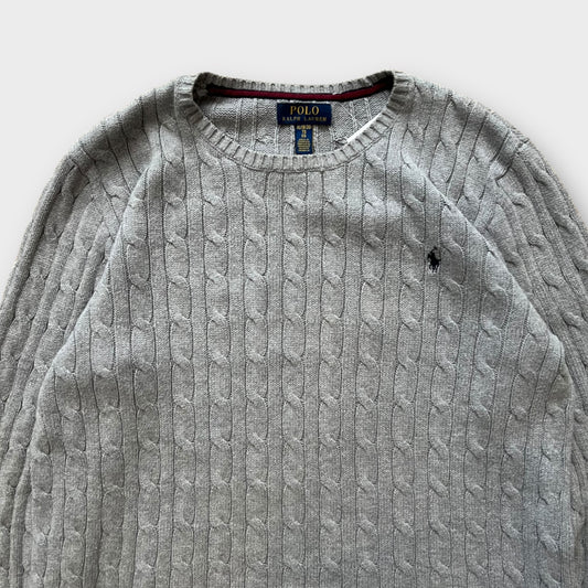 Sweat Torsadé Ralph Lauren Gris - L