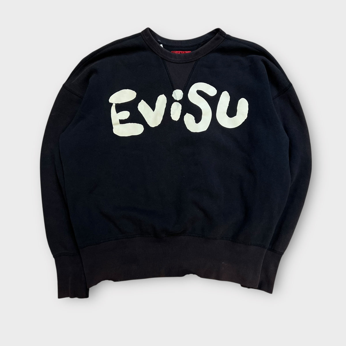 Sweat Evisu noir vintage - XL