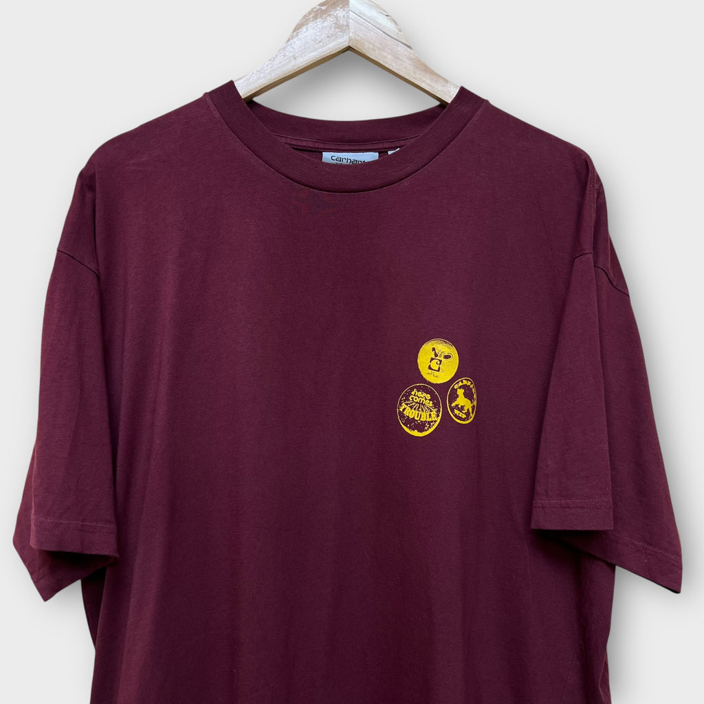 T-shirt Carhartt rouge Heres Comes - L
