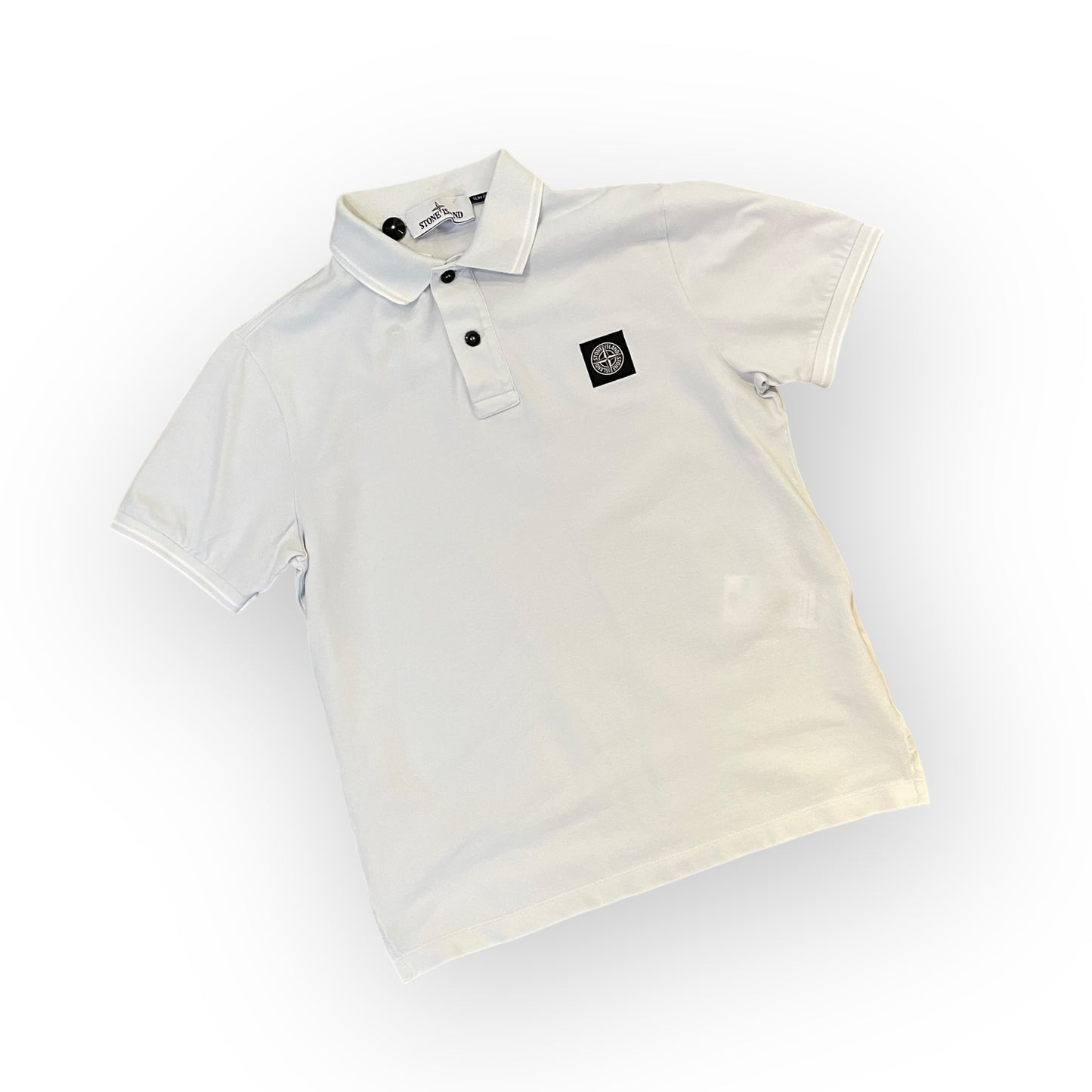 Polo Stone Island blanc - S