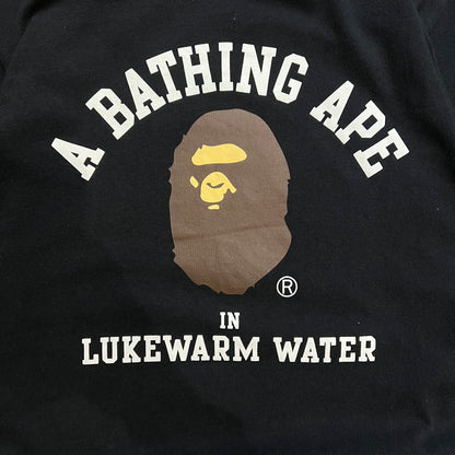 T-shirt Bape College Logo In Lukewarm Water Noir - M