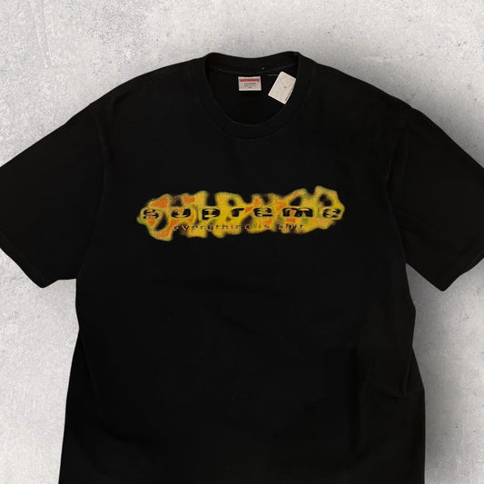 T-shirt Supreme Noir "Everything Is Shit" - M