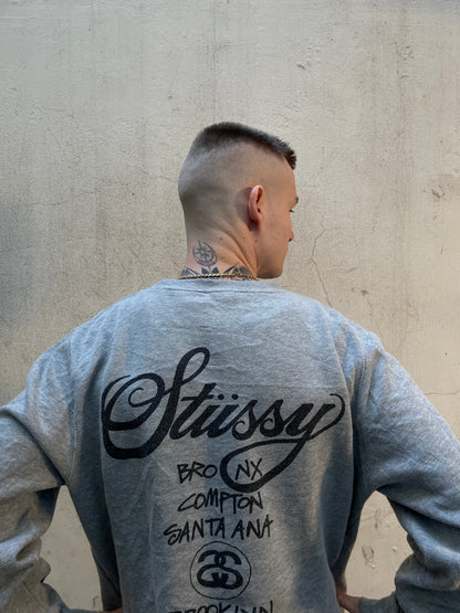 Sweat Stussy Destination gris - M