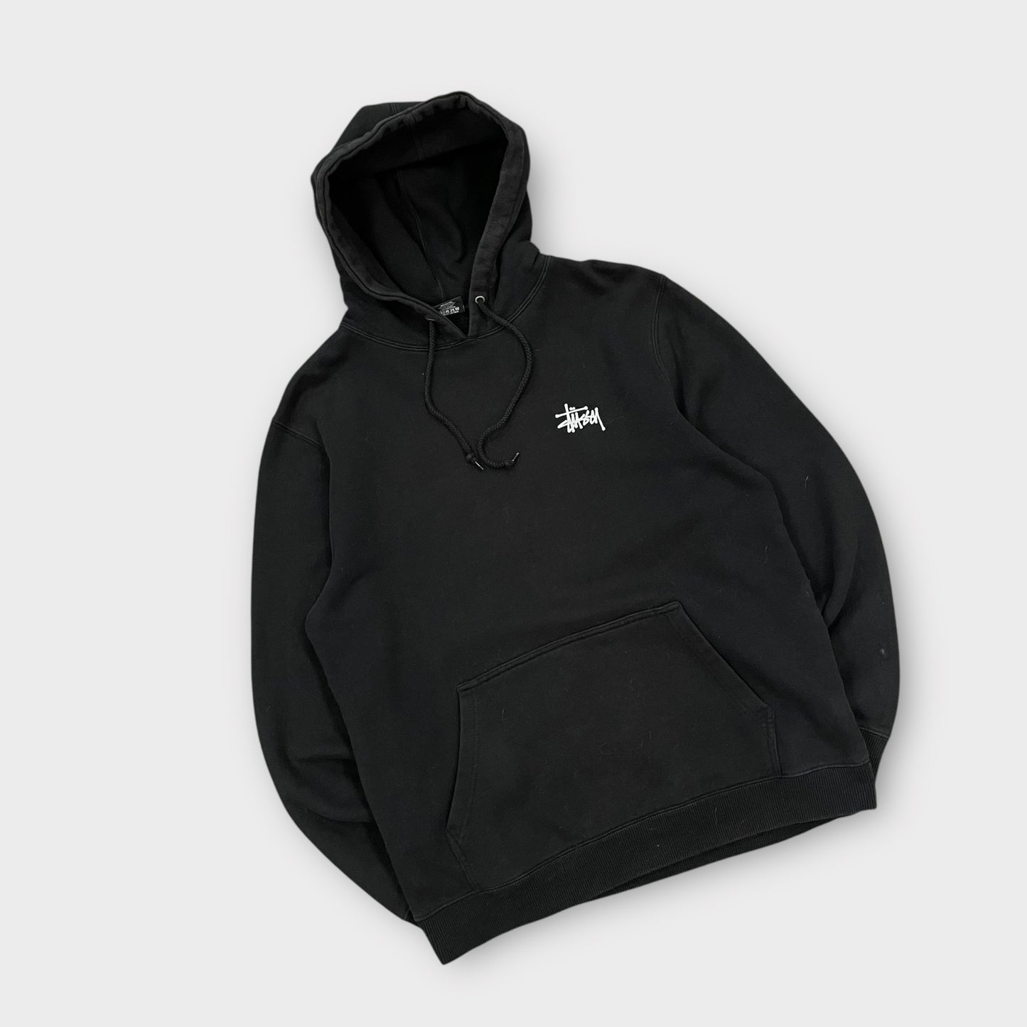 Hoodie Stussy noir classic logo - L