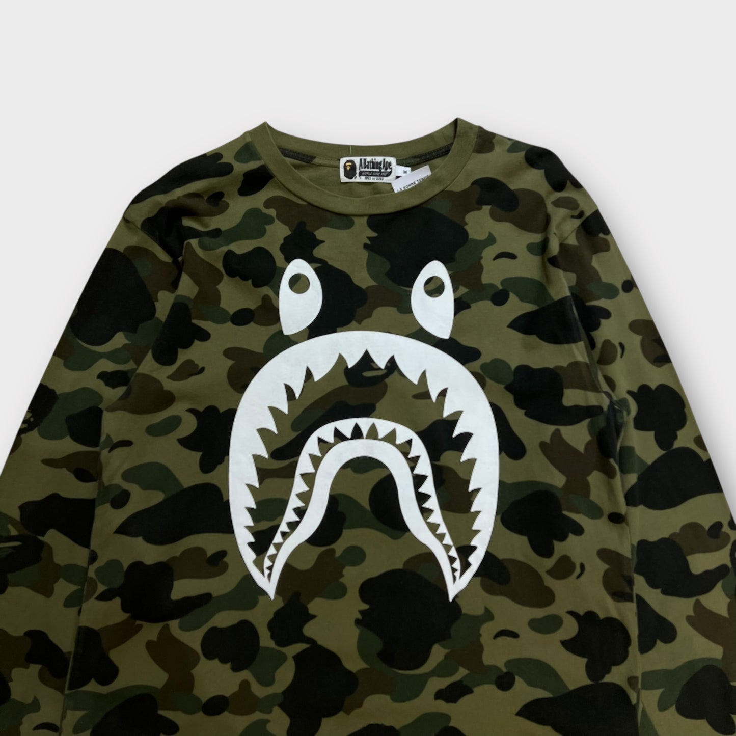 T-shirt A Manche Longue Bape Camo - M