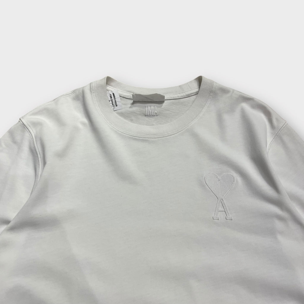T-Shirt AMI Cœurs Blanc - XS