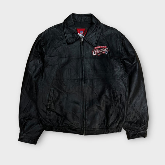 Veste Cuir Vintage Nfl Des Patriots - M
