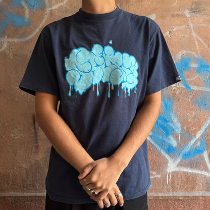 t-shirt stussy navy - L