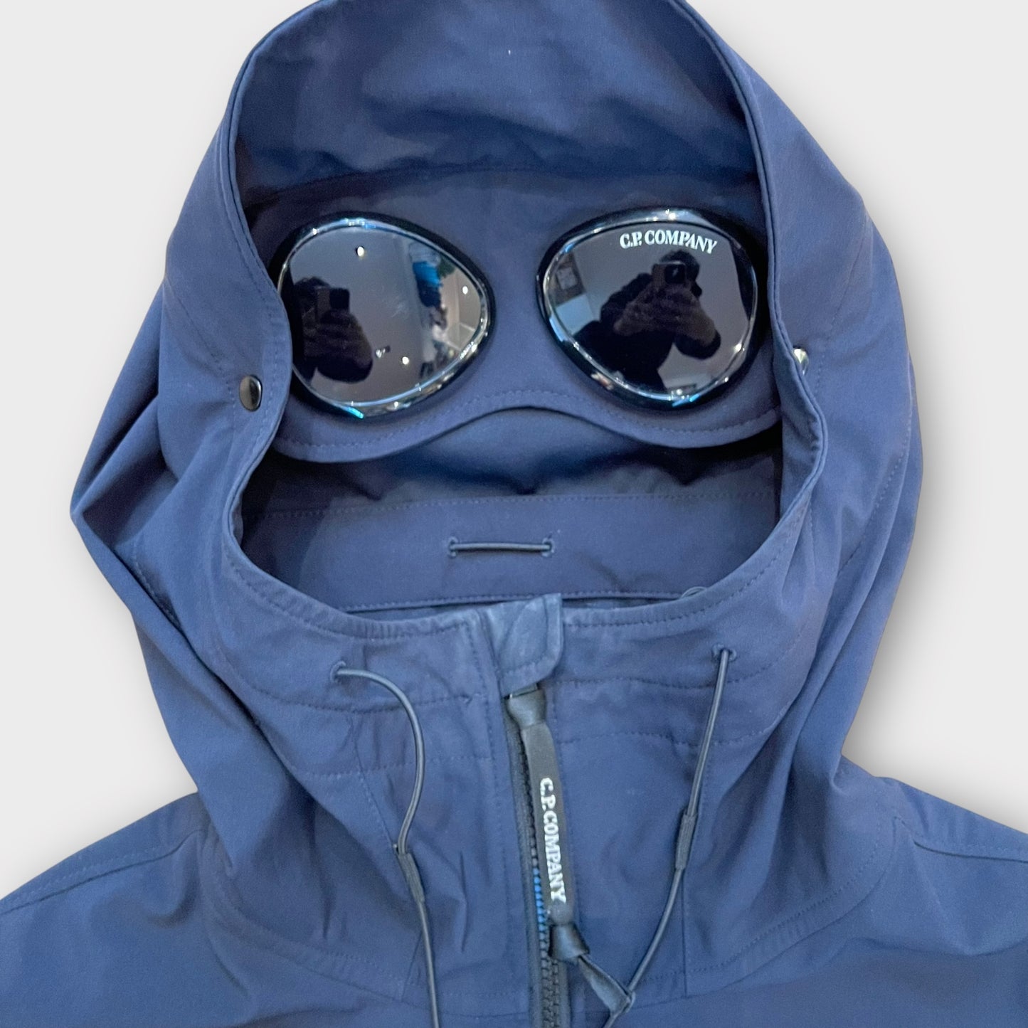 Shell Goggle Jacket CP Company Navy - L
