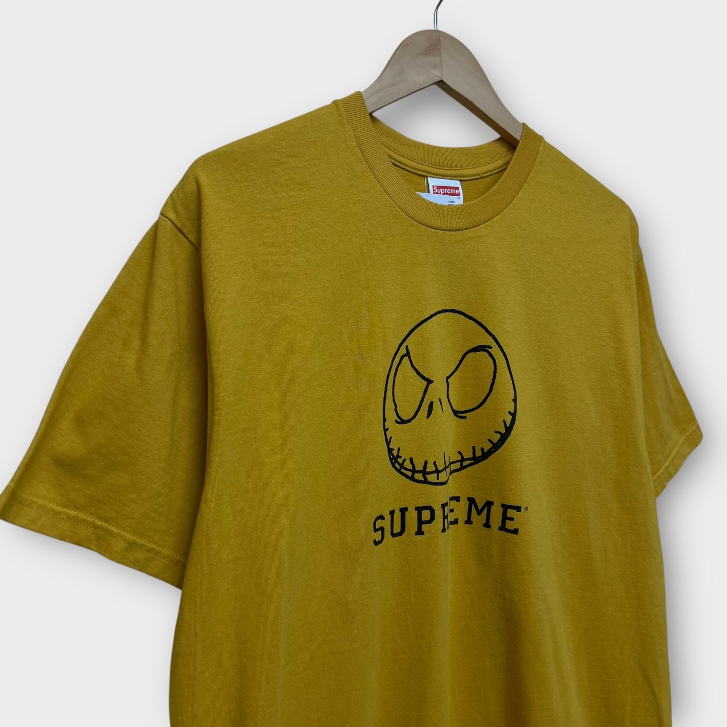 T-shirt Supreme Skeleton jaune - L