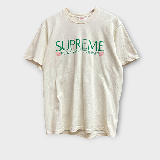 T-shirt Supreme Blanc Cassée - M