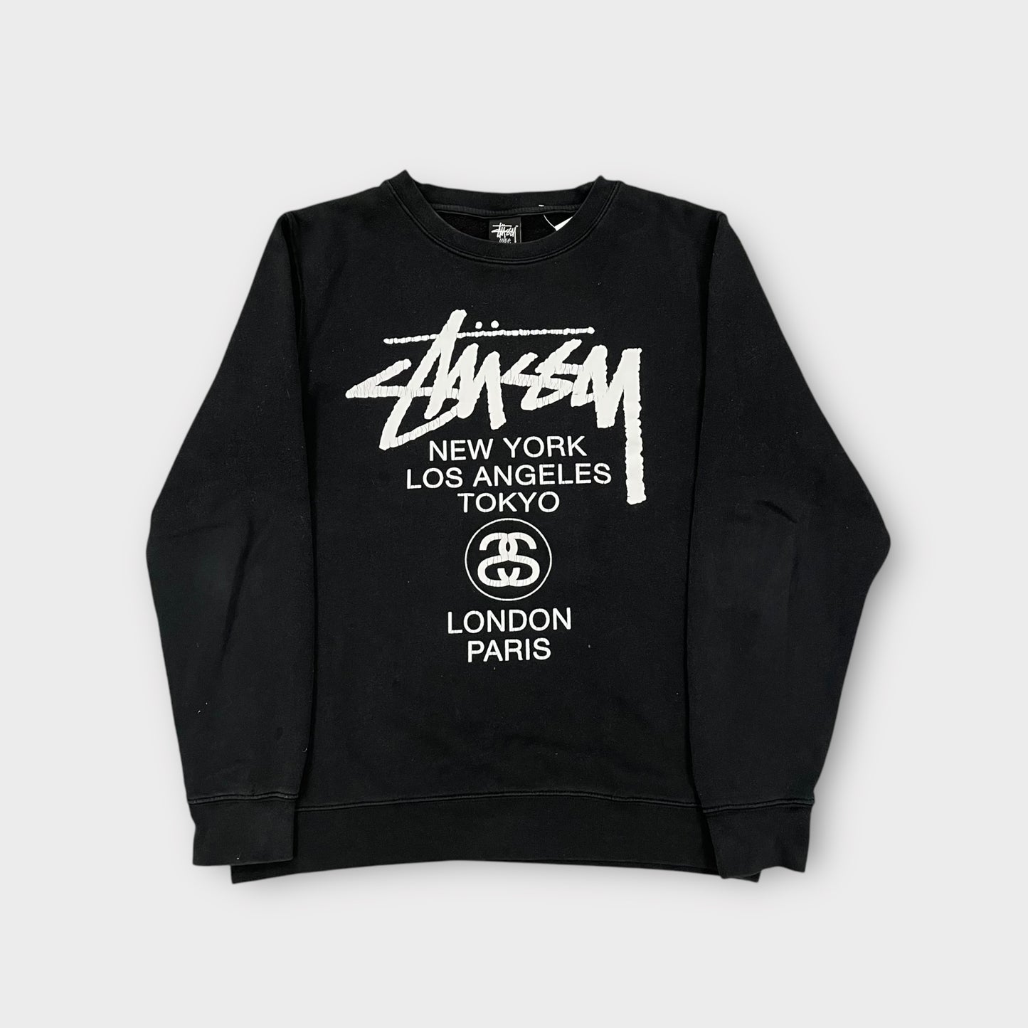 Sweat Stussy noir "international" - L