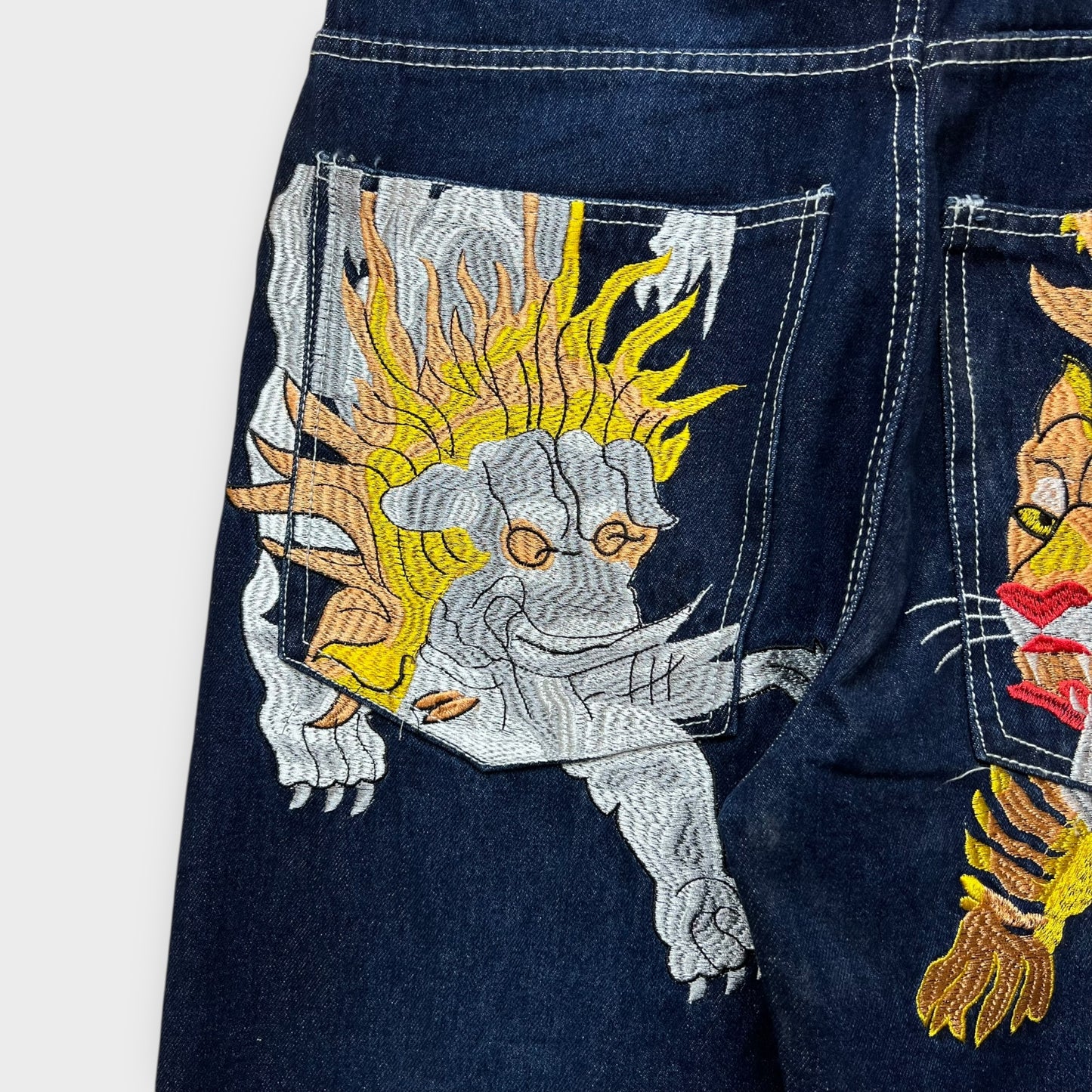 Hip Hop Baggy Jeans brodé - FR40