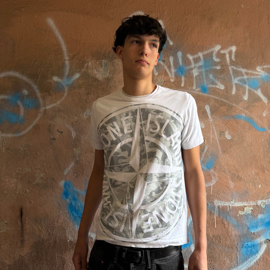 T-shirt Stone Island blanc - M