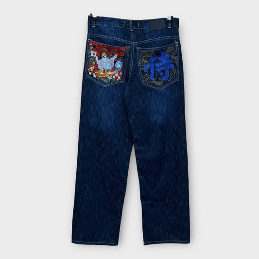 Hip Hop Baggy Jeans brodé - FR42