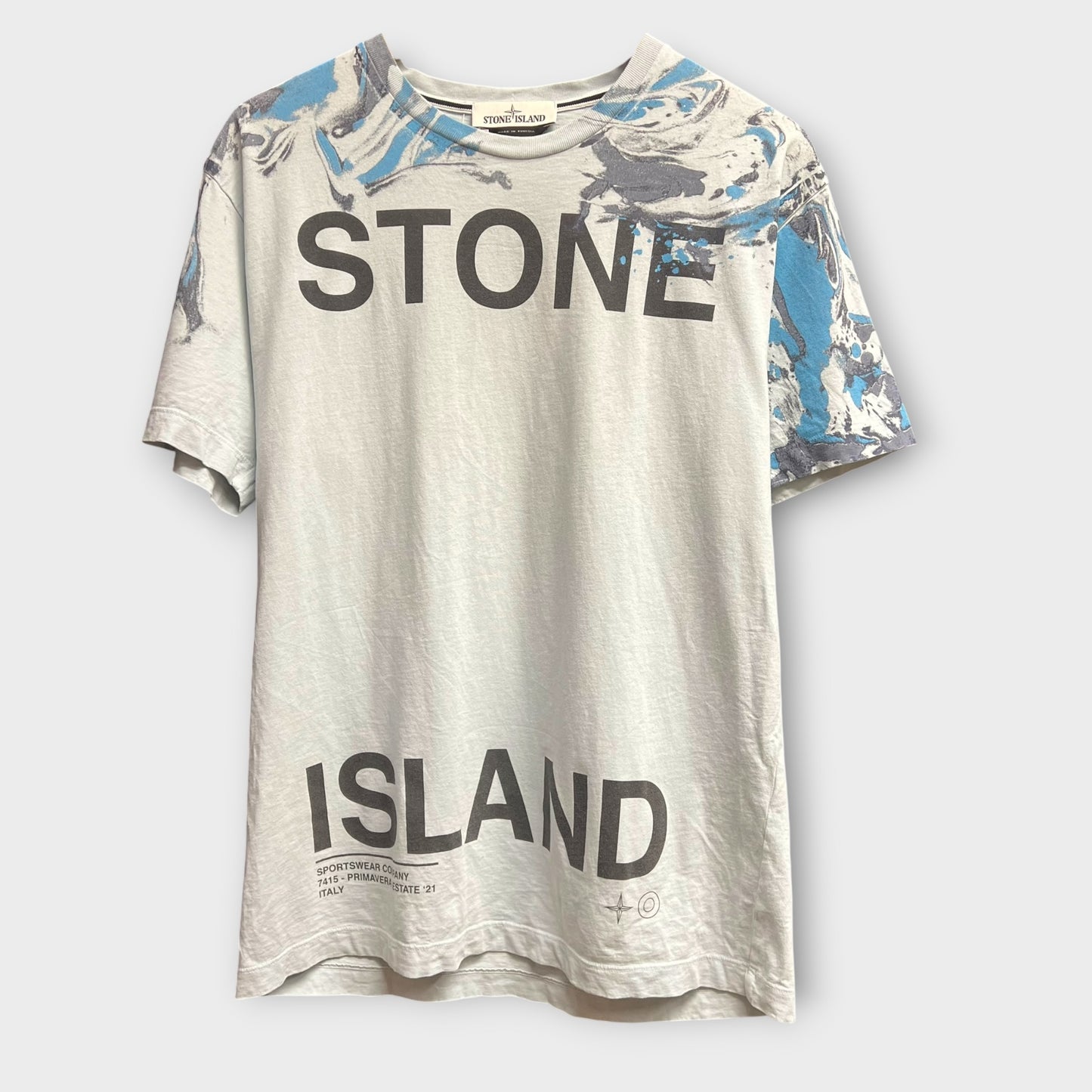 T-Shirt Stone Island Bleu (Sans Certi) - L