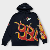Hoodie Palace Noir / Orange / Rouge - L