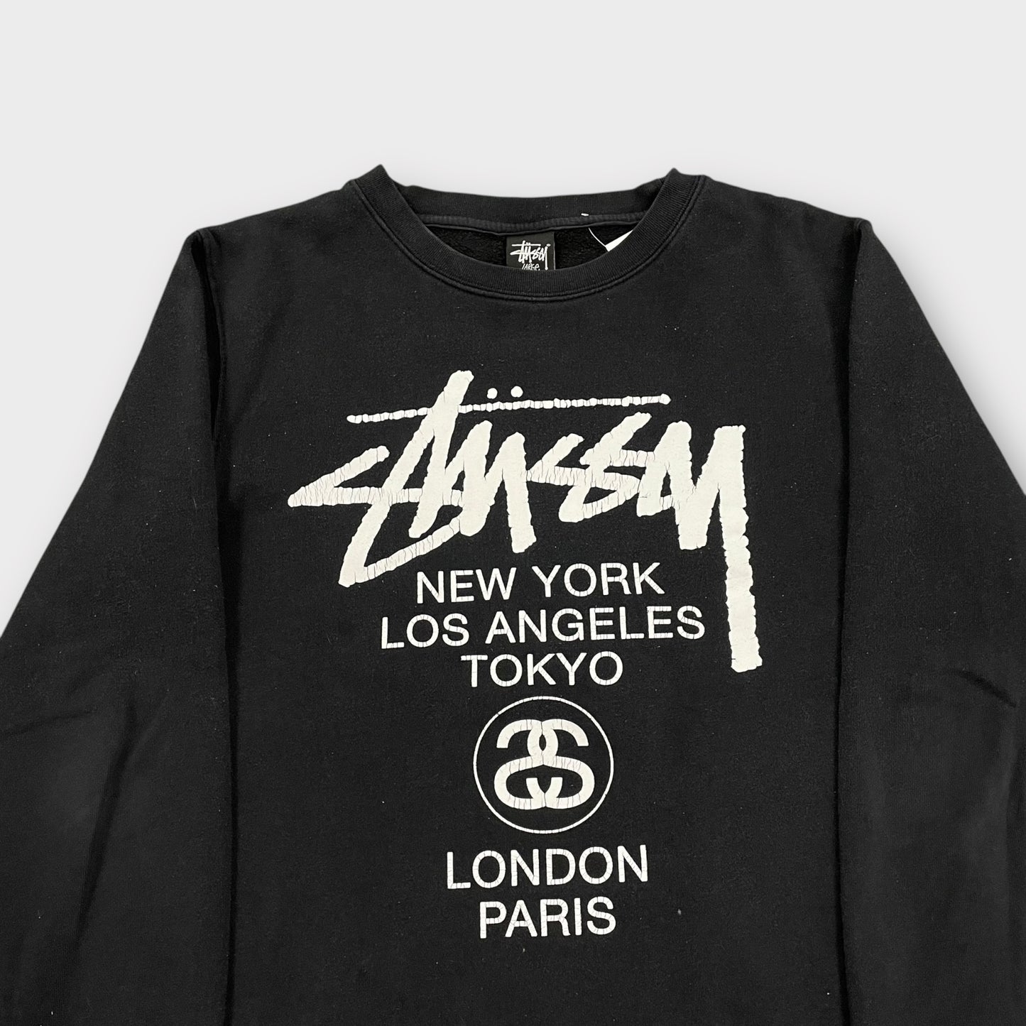 Sweat Stussy noir "international" - L