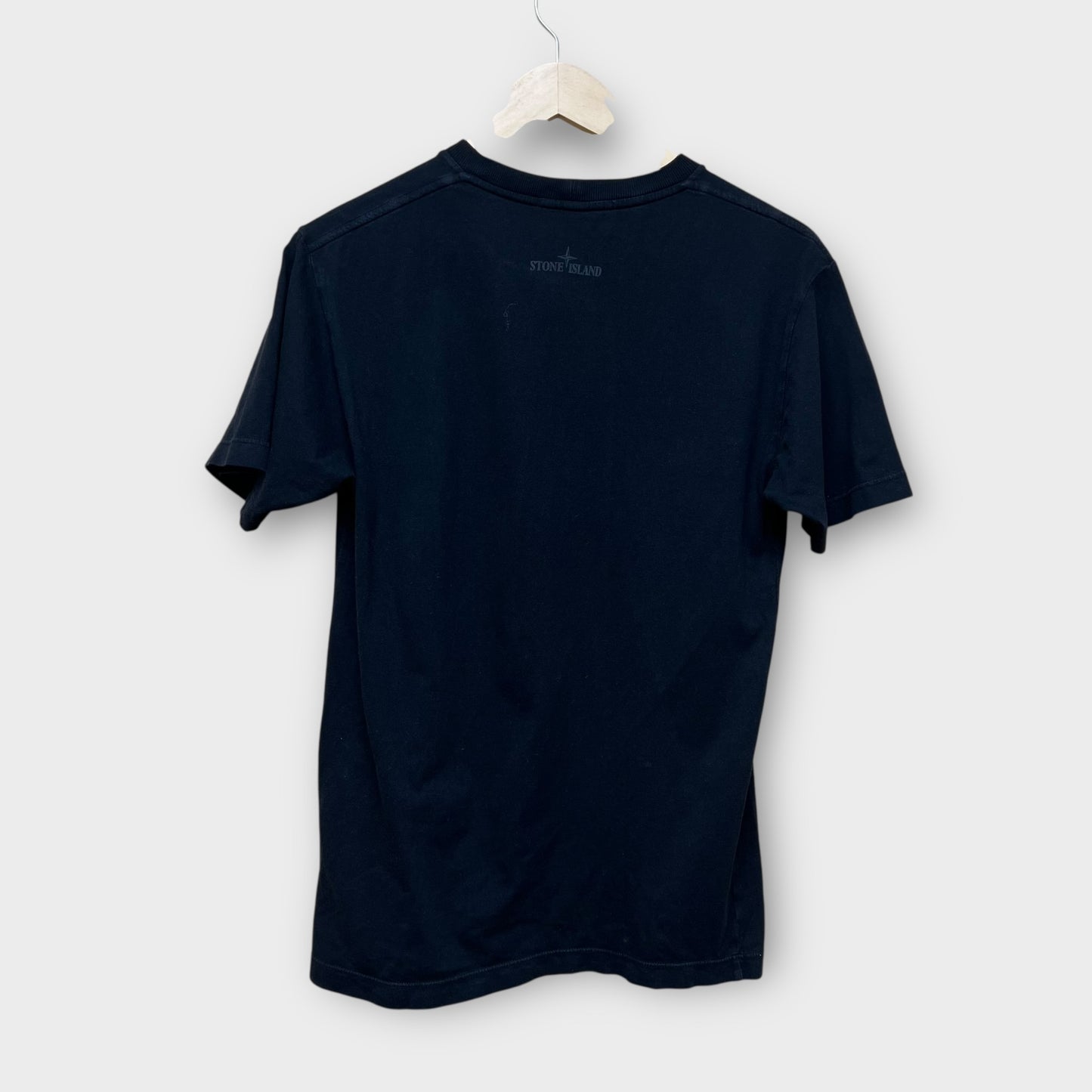 T-shirt Stone Island imprimé vertical noir - S