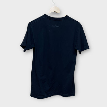 T-shirt Stone Island imprimé vertical noir - S
