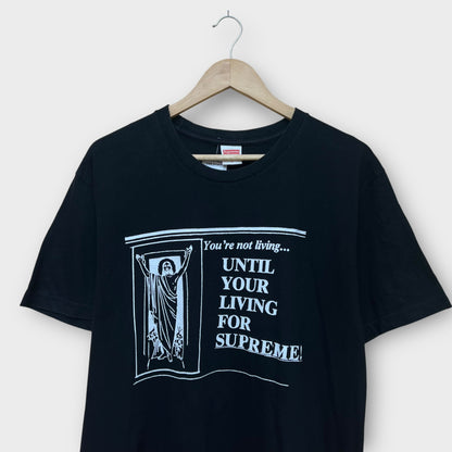 T-shirt Supreme "You're Not Living" noir - L