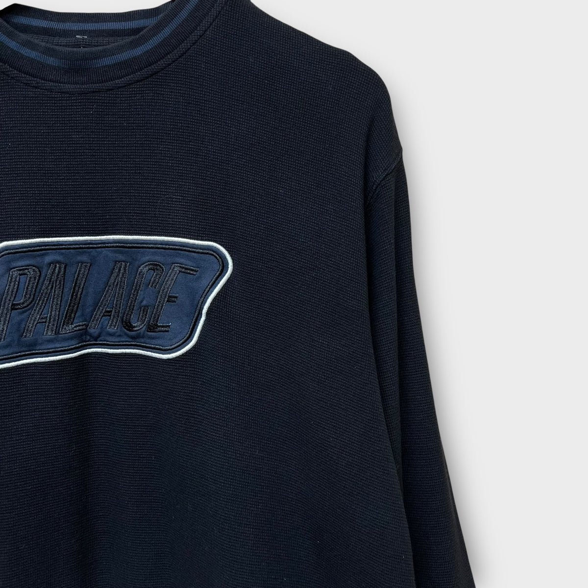 Palace Crewneck Sweater Black Das Waffle noir - S