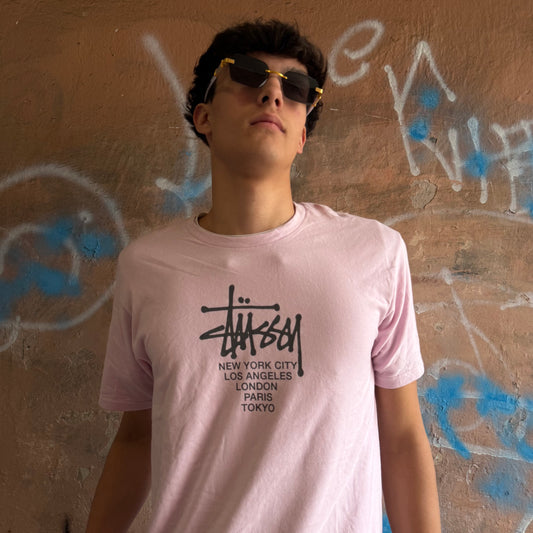 t-shirt stussy Rose - M
