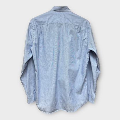 Chemise Deadstock vintage Valentino Made in Italy 90's bleu - XL