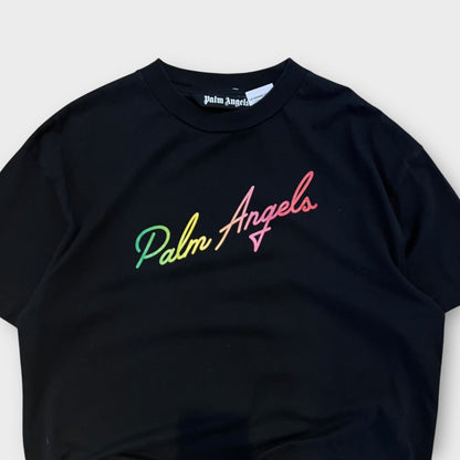 T-Shirt Palm Angels Noir Rainbow - XL