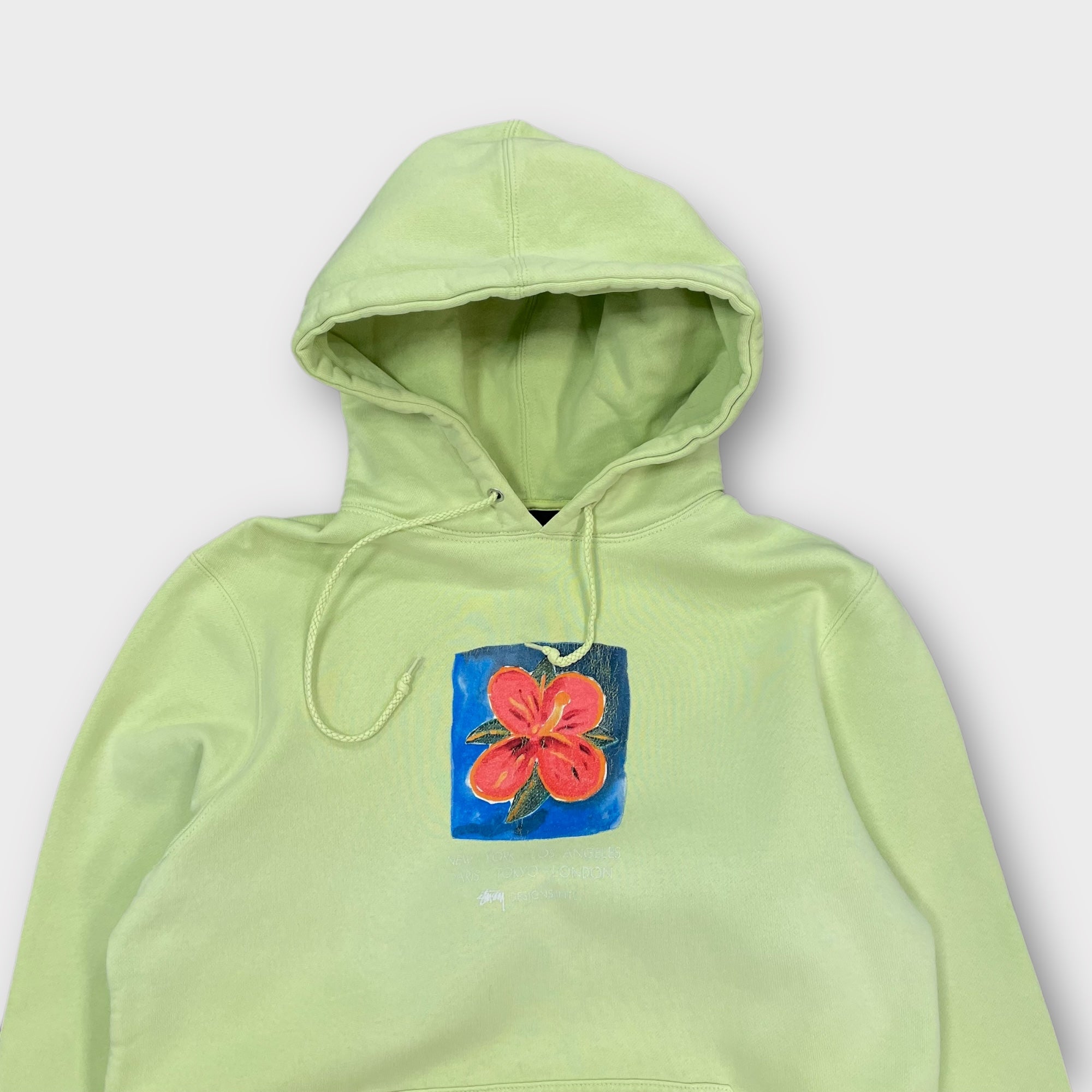 Hibiscus hoodie stussy on sale