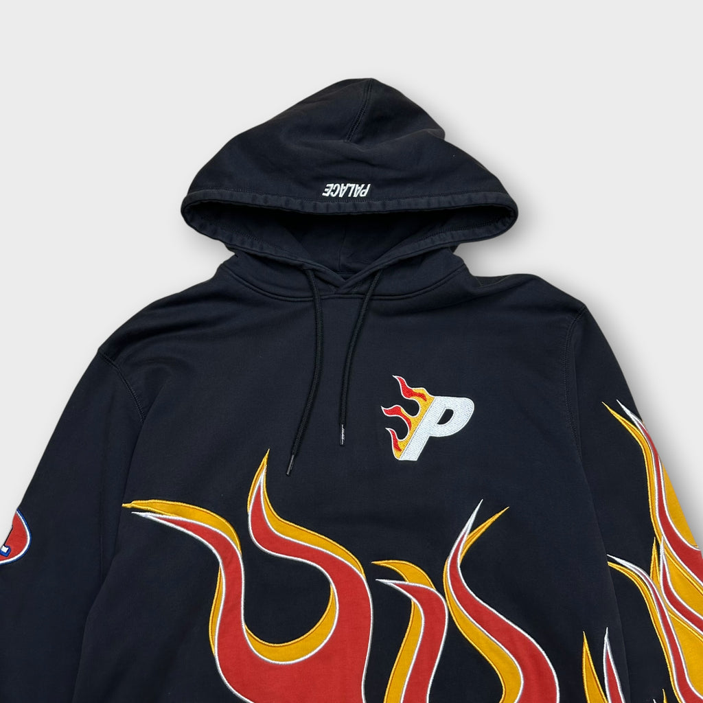 Hoodie Palace Noir / Orange / Rouge - L
