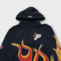 Hoodie Palace Noir / Orange / Rouge - L