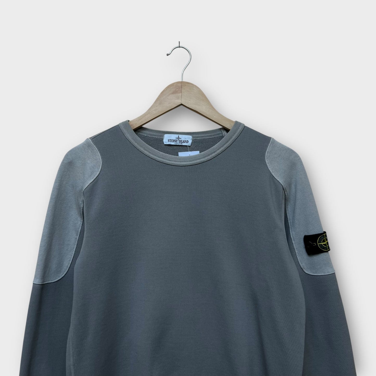 Sweat Stone Island junior gris (usure manche) - 14y (fit S)