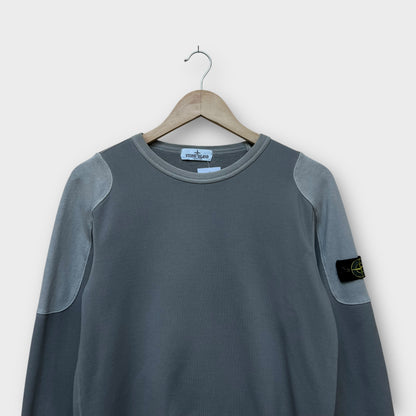 Sweat Stone Island junior gris (usure manche) - 14y (fit S)