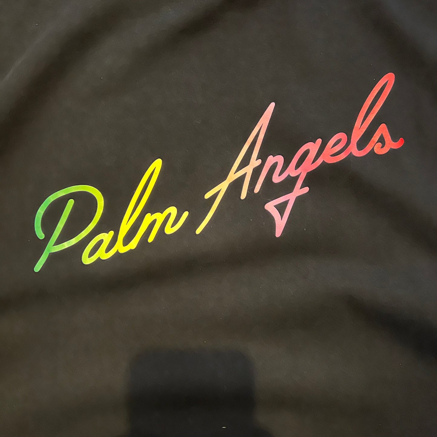 T-Shirt Palm Angels Noir Rainbow - XL
