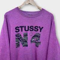 Sweat Stussy N°4 Gris - L